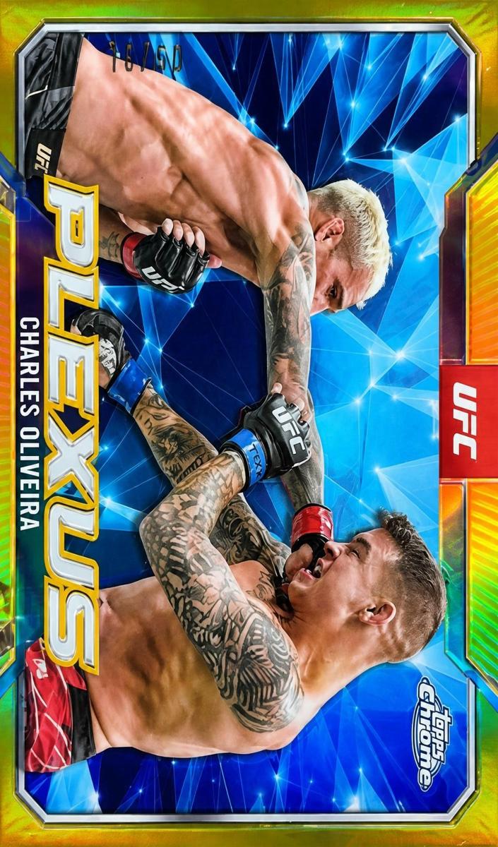 2025 Topps Chrome Charles Oliveira [Black Refractor] #PLX-3 card