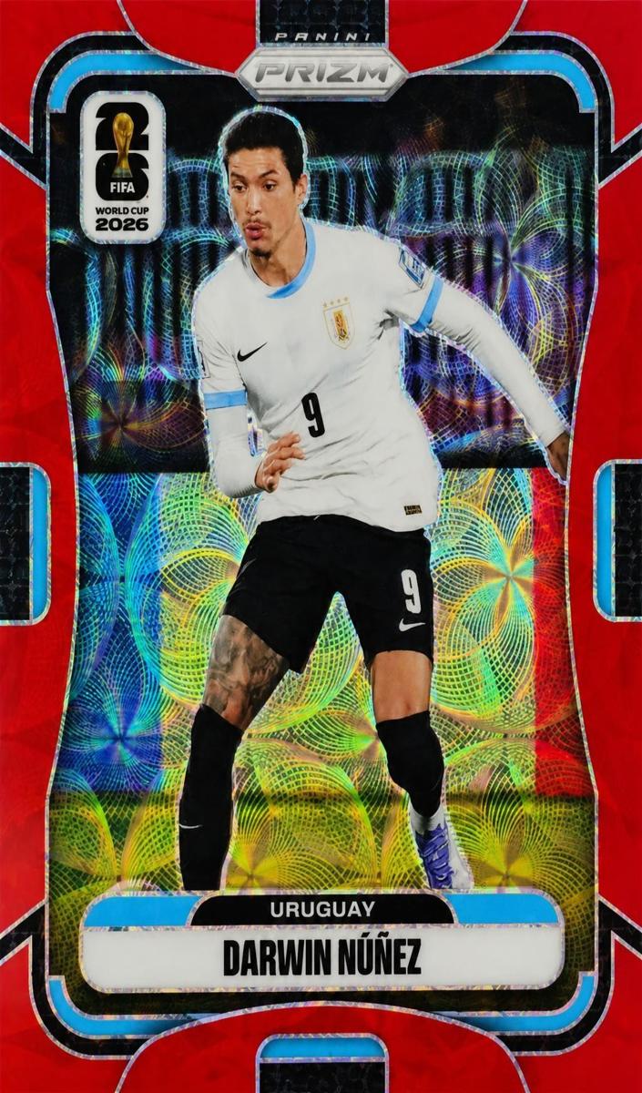 2026 Panini Prizm FIFA World Cup Darwin Nunez [Red] #120 card