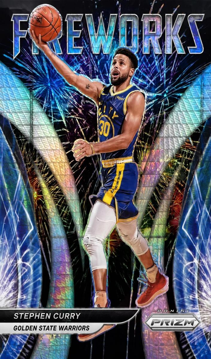 2021 Panini Prizm Stephen Curry [Hyper] #2 card