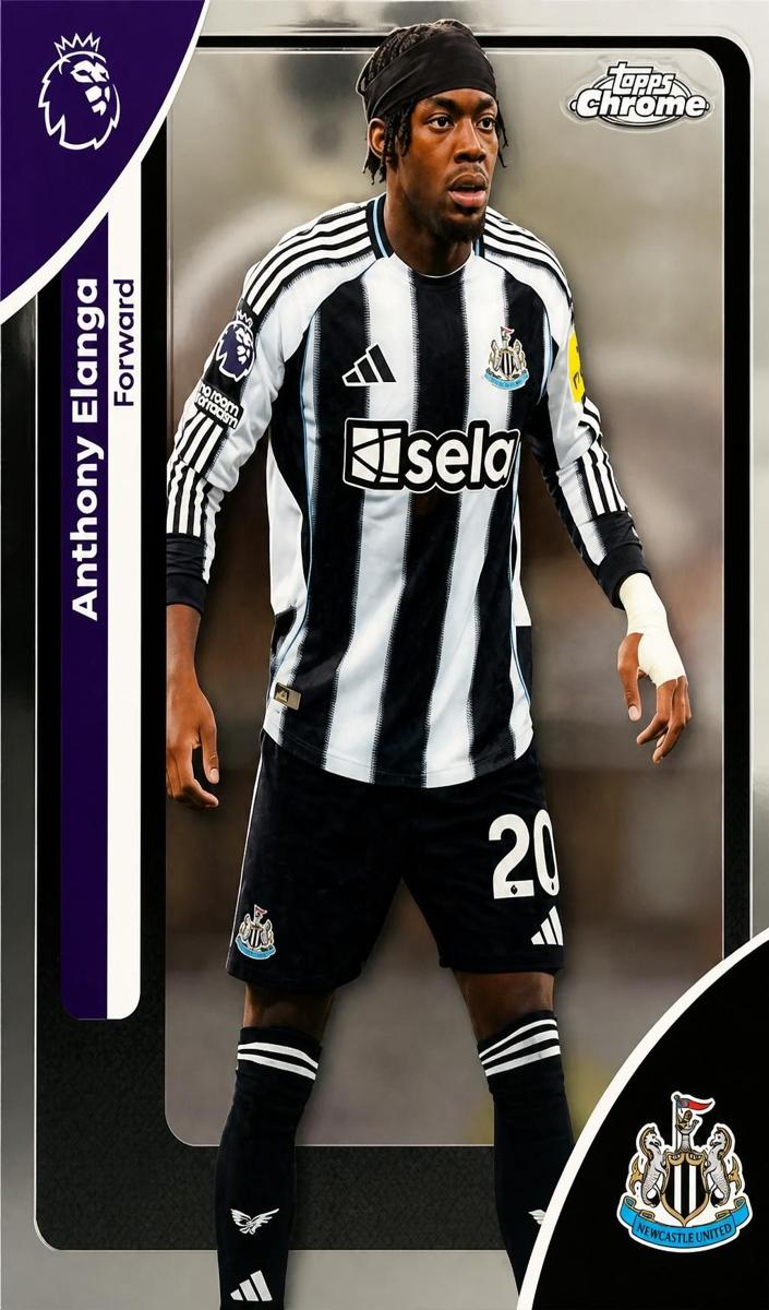 2026 Topps Chrome Premier League Anthony Elanga #149 card