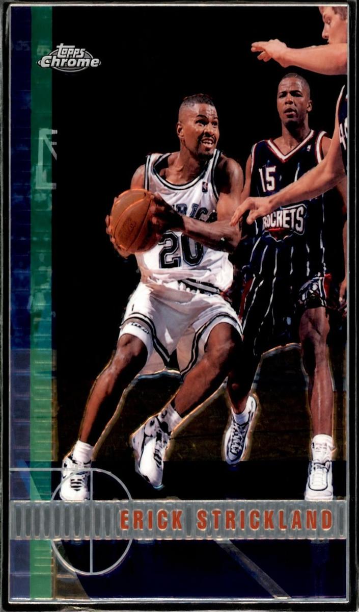 1997 Topps Chrome Erick Strickland #174 card