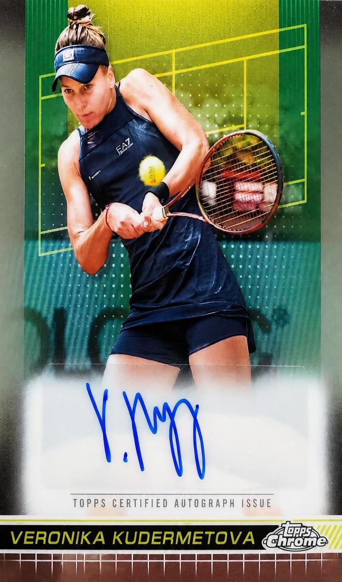 2024 Topps Chrome Veronika Kudermetova #TCA-VKA card