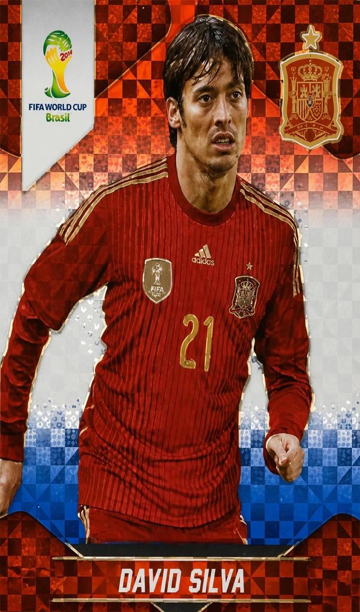 2014 David Silva [Red White and Blue Plaid] #175
