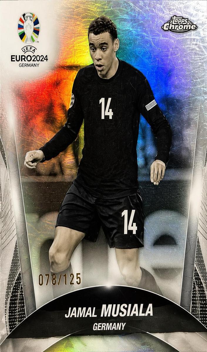 2024 Jamal Musiala [Black and White Refractor] #14