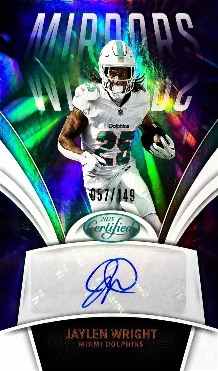 2025 Panini Certified Jaylen Wright #MS-JWR card