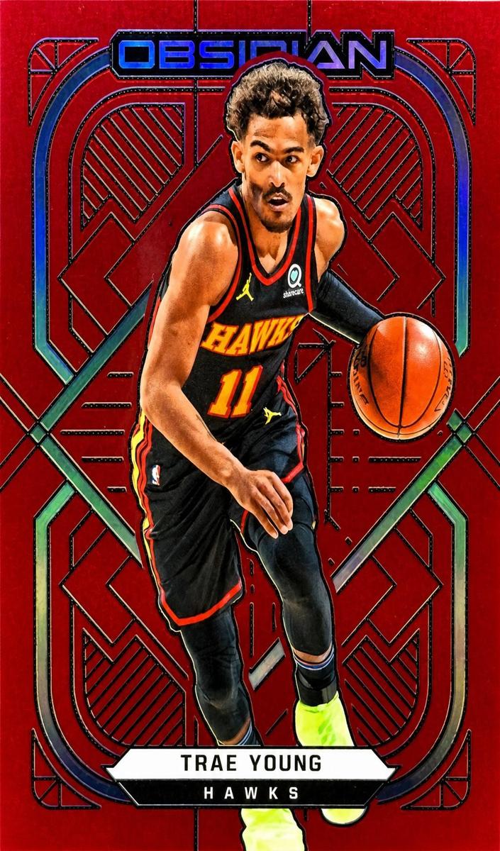 2020 Trae Young [Electric Etch Red Flood] #135