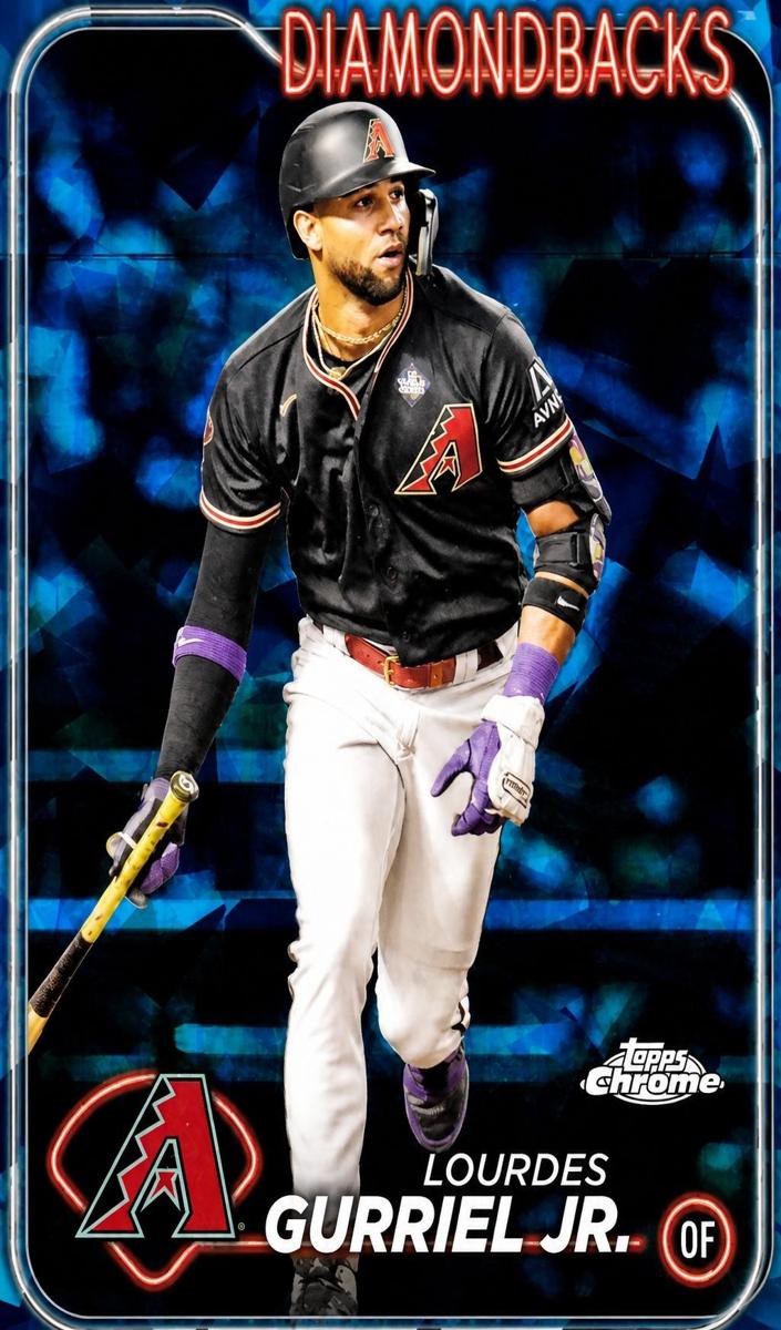 2024 Topps Chrome Sapphire Lourdes Gurriel Jr. #677 card
