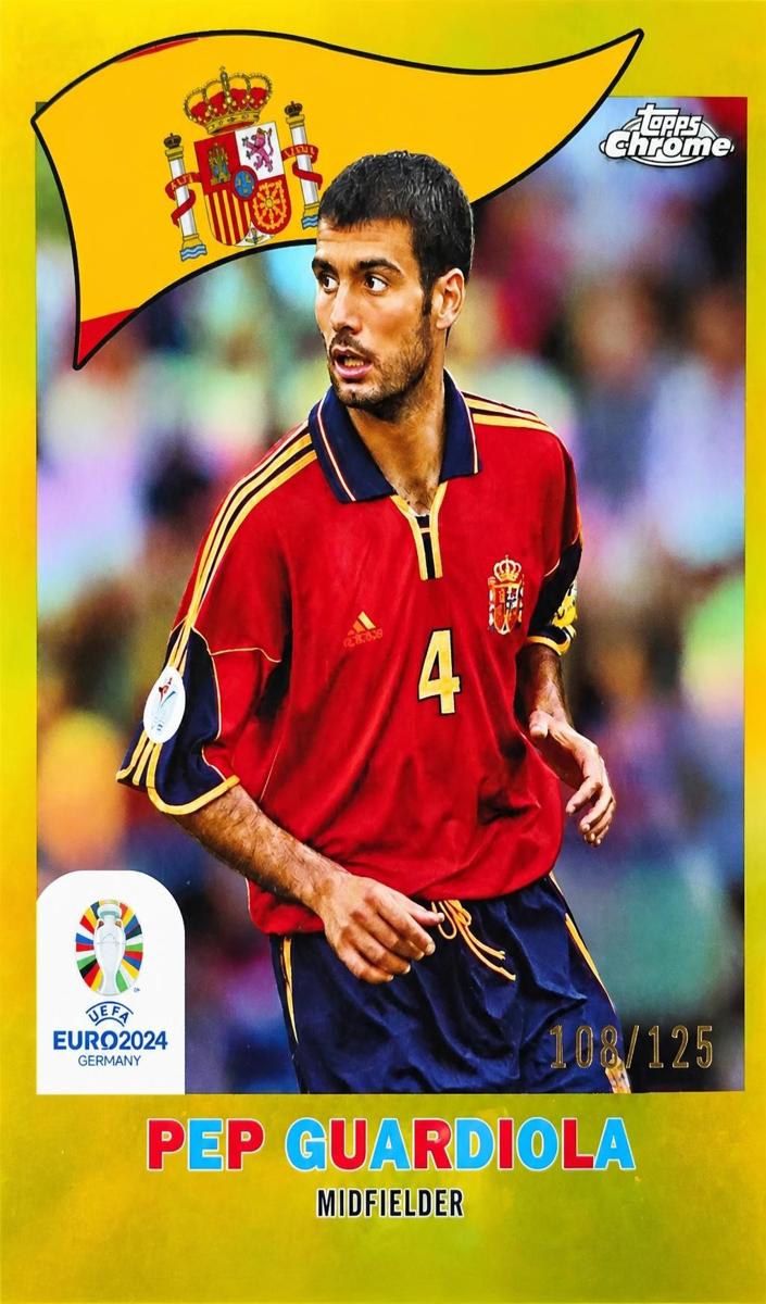 2024 Pep Guardiola [Yellow Refractor] #TC-23