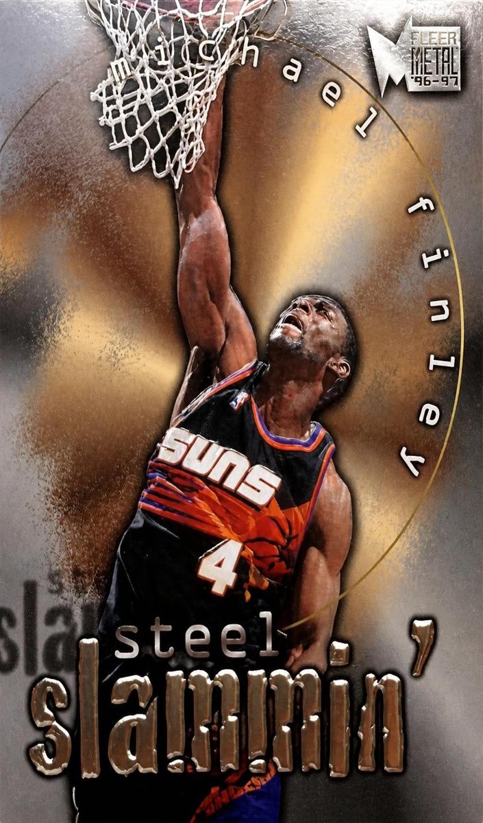 1996 Fleer Metal Michael Finley #3 card