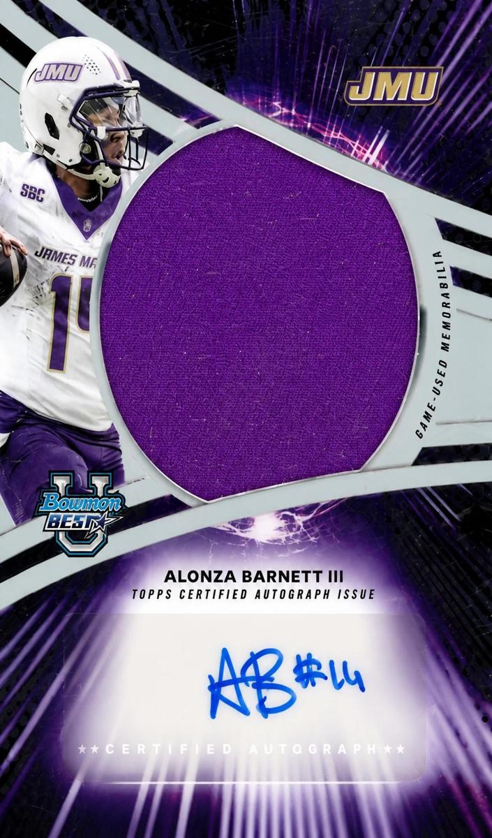 2025 Bowman Best University Alonza Barnett III #JRA-AB card