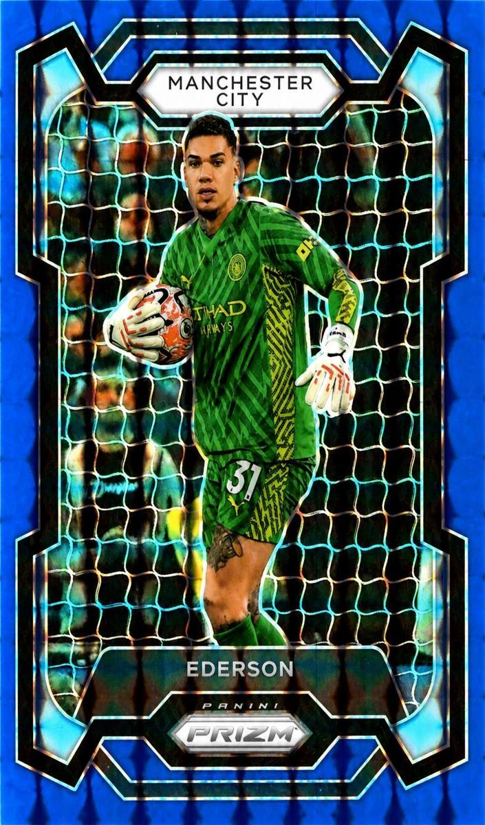 2023 Panini Prizm Premier League Ederson [Purple Mojo] #6 card