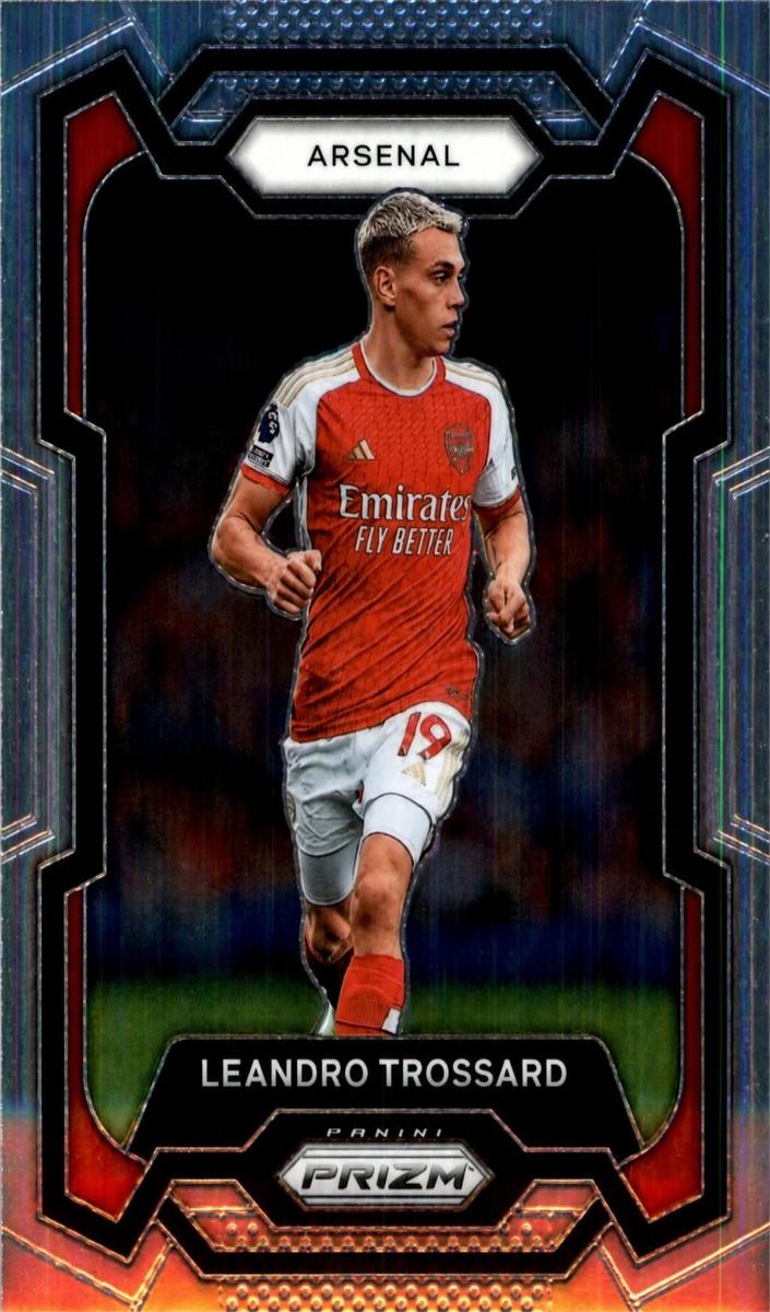 2023 Panini Prizm Premier League Leandro Trossard [Purple Mosaic] #26 card