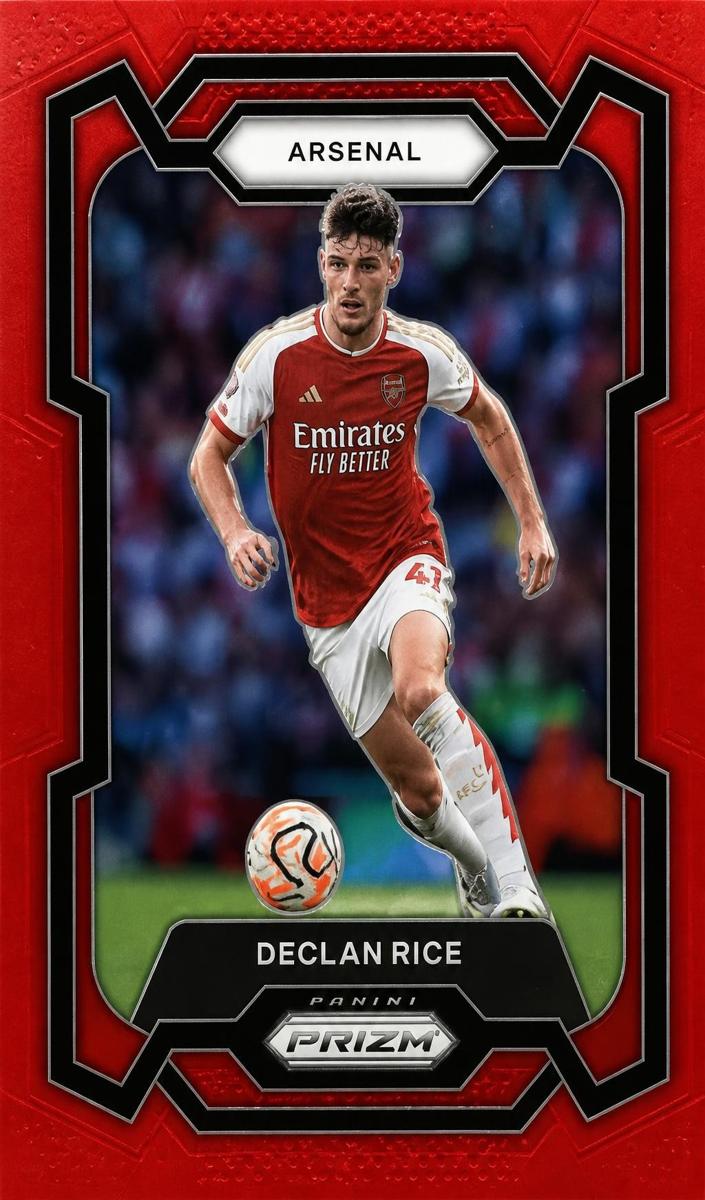 2023 Panini Prizm Premier League Declan Rice [Red] #23 card