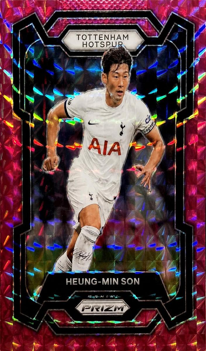 2023 Panini Prizm Premier League Heung-Min Son [Red] #125 card