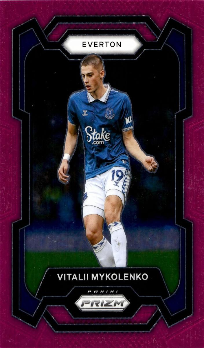 2023 Panini Prizm Premier League Vitalii Mykolenko #258 card