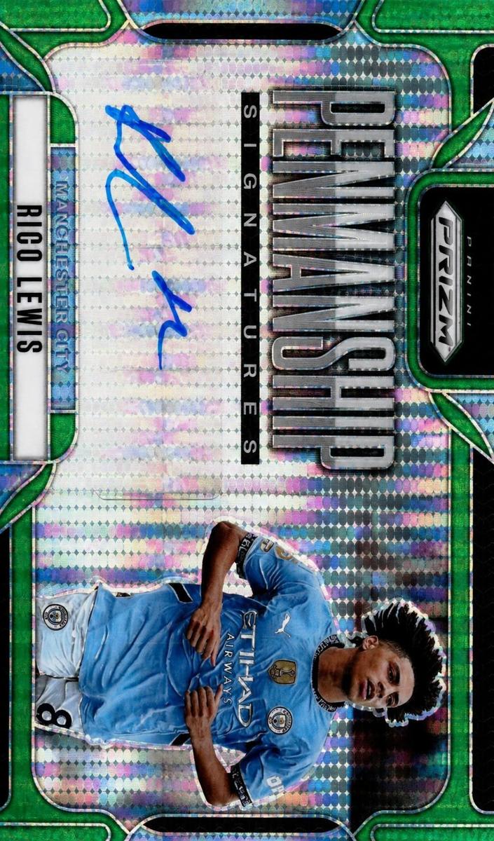 2024 Panini Prizm Premier League Rico Lewis [Green Pulsar] #P-RL card