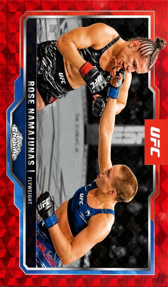 2025 Rose Namajunas [Red Geometric Refractor] #89