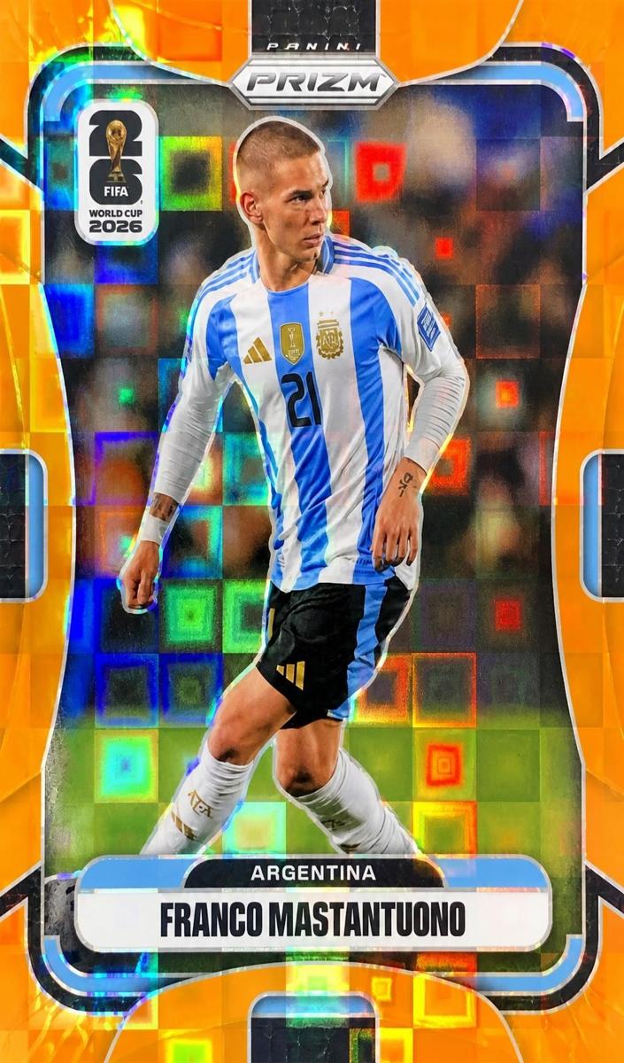 2026 Panini Prizm FIFA World Cup Franco Mastantuono [Orange Pandora] #20 card