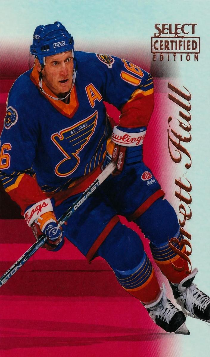 1996 Select Certified Brett Hull [Mirror Red] #19 card