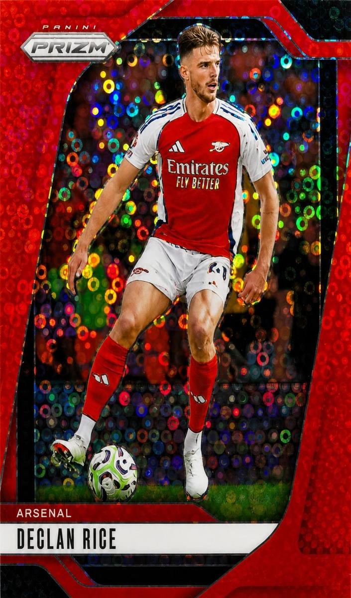 2024 Panini Prizm Premier League Declan Rice [Red Breakaway] #22 card