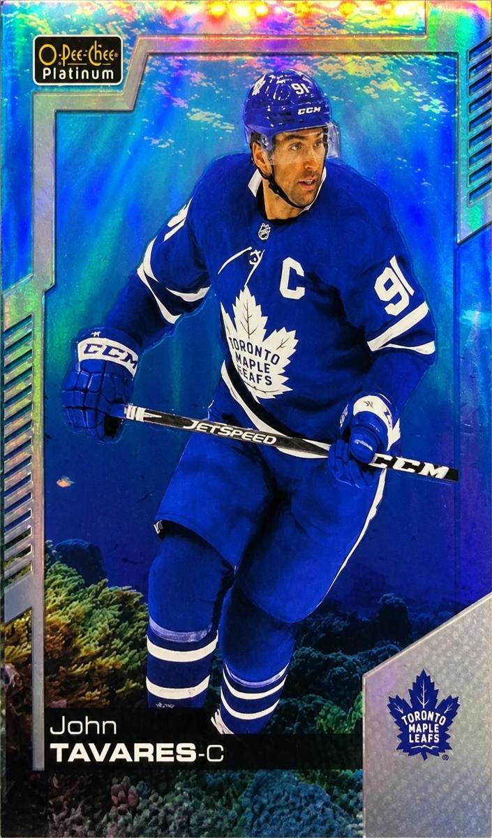 2020 O-Pee-Chee Platinum John Tavares [Aquamarine] #139 card