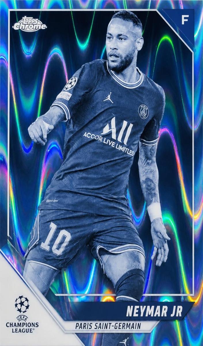 2021 Neymar Jr [Black and White Raywave] #50