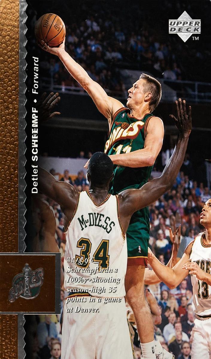 1996 Upper Deck Detlef Schrempf #116 card