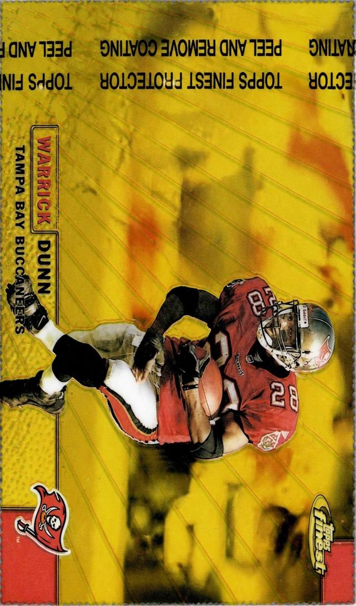 1999 Topps Finest Warrick Dunn #9 card