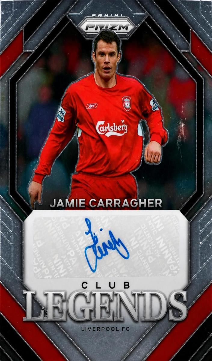 2023 Panini Prizm Premier League Jamie Carragher [Blue Shimmer] #CL-JC card