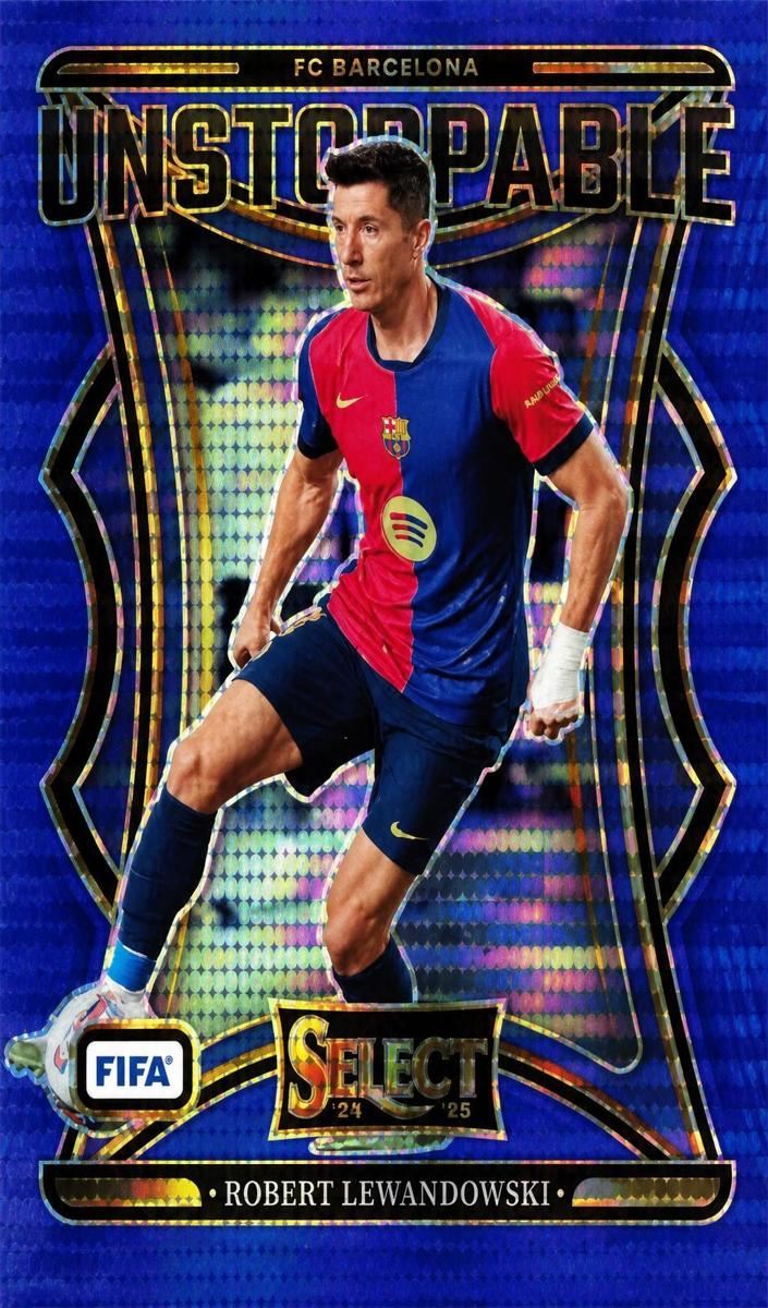 2024 Panini Select FIFA Robert Lewandowski [Blue Pulsar] #2 card