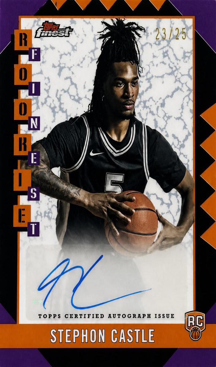 2024 Topps Finest Rookie Finest Autograph Stephon Castle #RFA-SC card