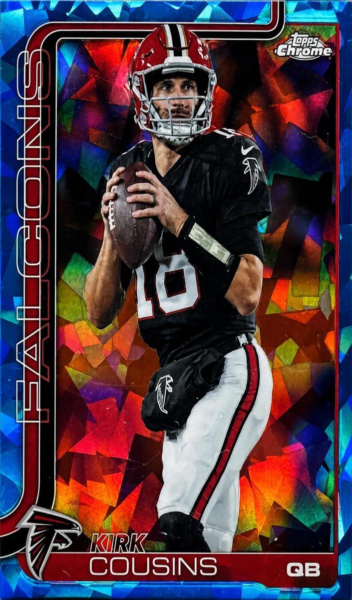 2025 Topps Chrome Sapphire Kirk Cousins #13 card