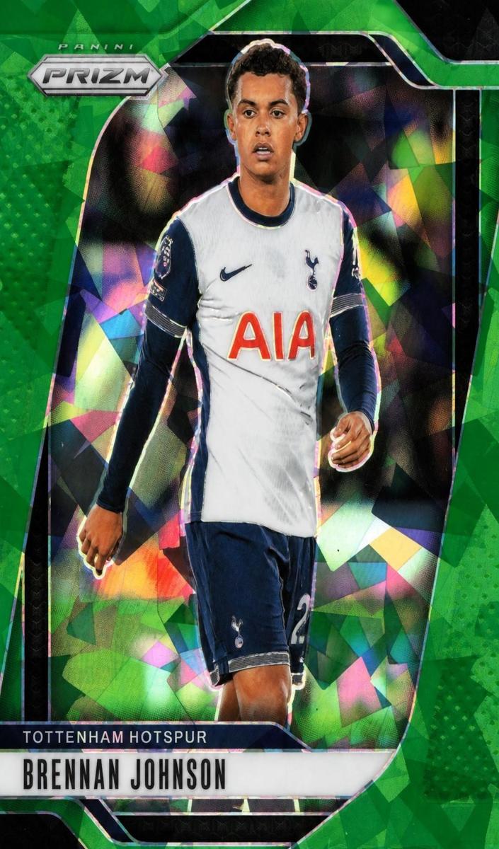 2024 Panini Prizm Premier League Brennan Johnson [Green Ice] #79 card