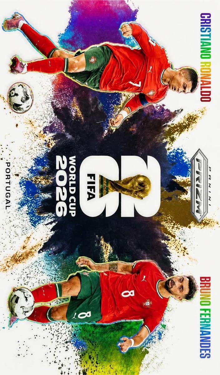 2026 Panini Prizm FIFA World Cup Bruno Fernandes / Cristiano Ronaldo #13 card