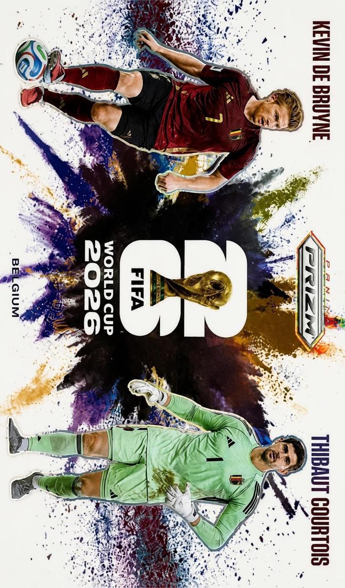 2026 Panini Prizm FIFA World Cup Kevin De Bruyne / Thibaut Courtois #3 card