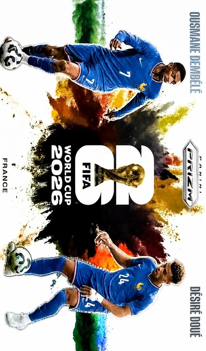 2026 Panini Prizm FIFA World Cup Desire Doue / Ousmane Dembele #1 card