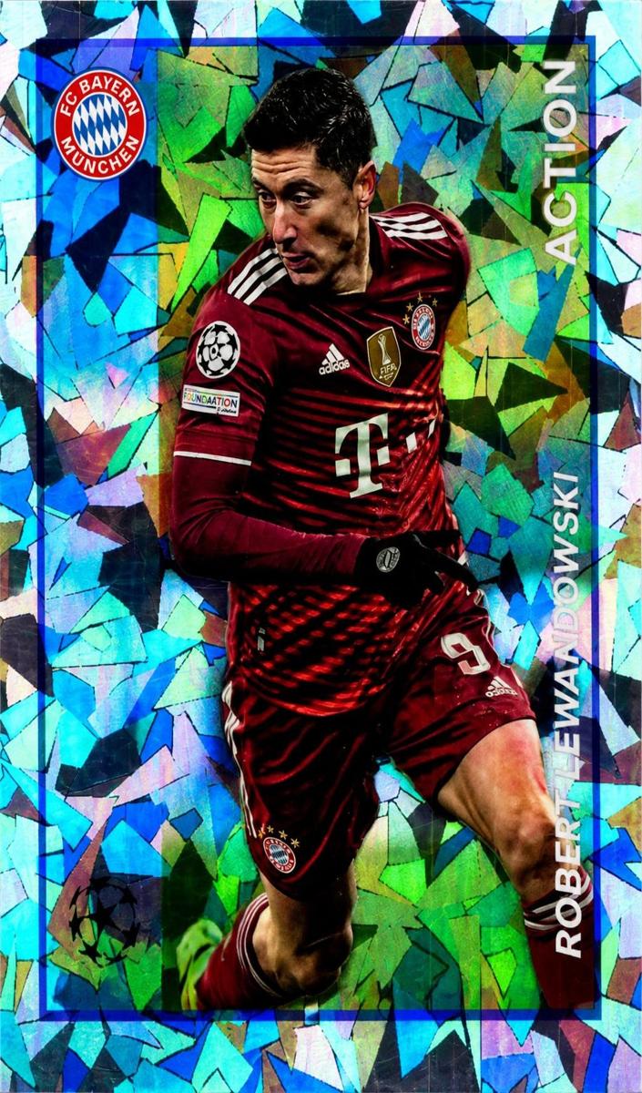 2021 Topps Merlin Heritage 97 Robert Lewandowski #131 card