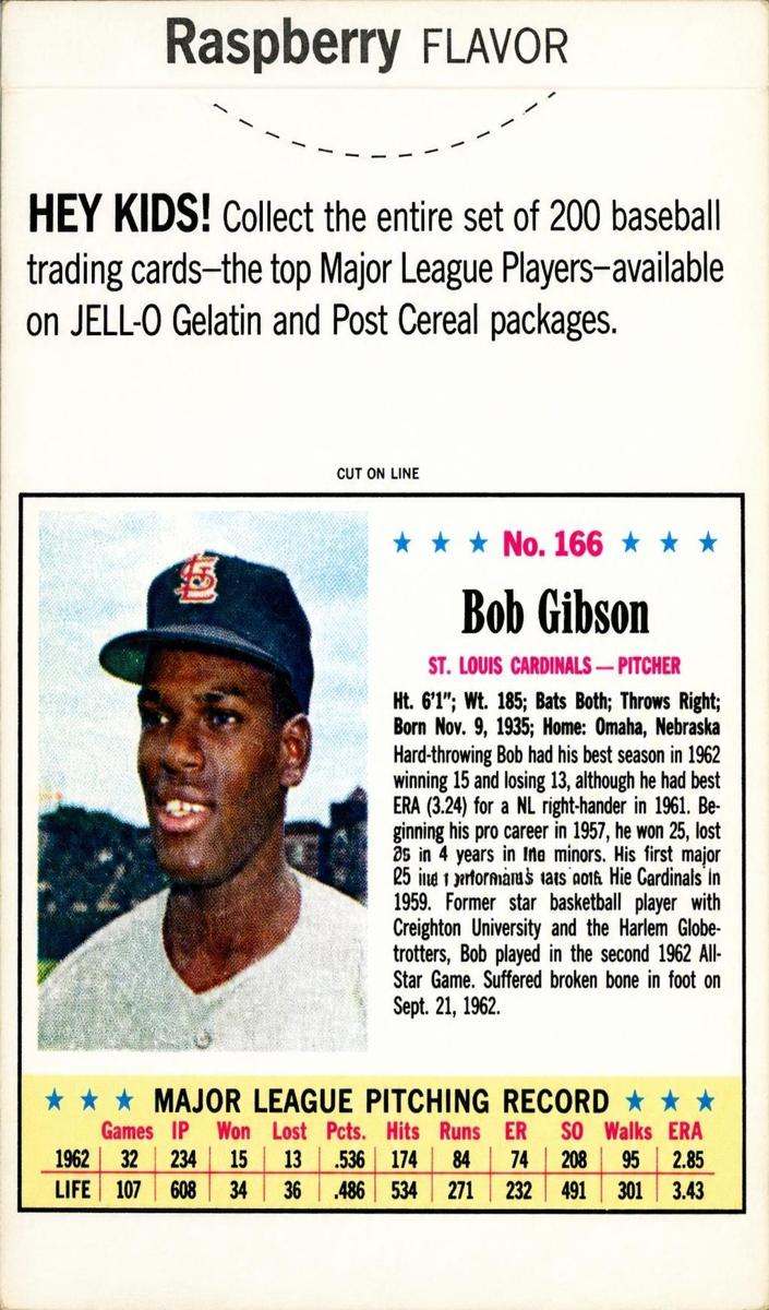 1963 Bob Gibson #166