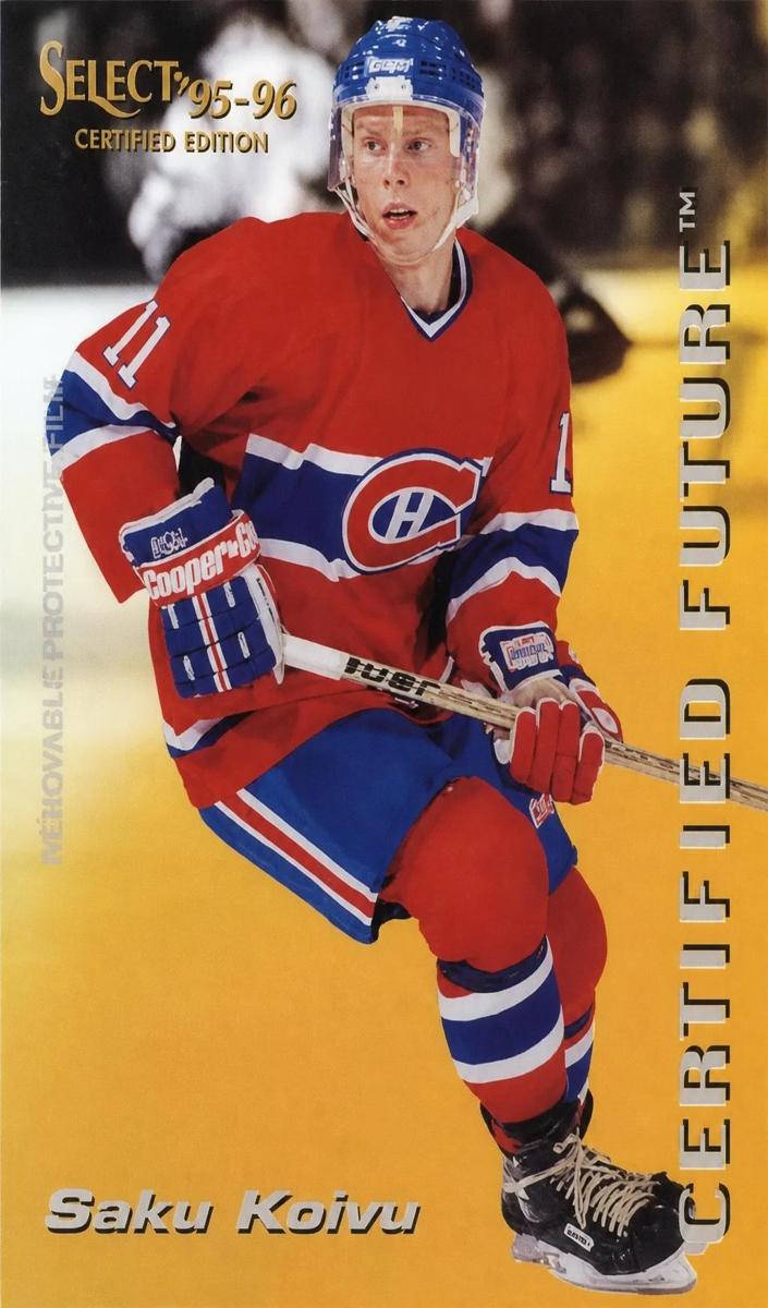 1995 Select Certified Saku Koivu #5 card