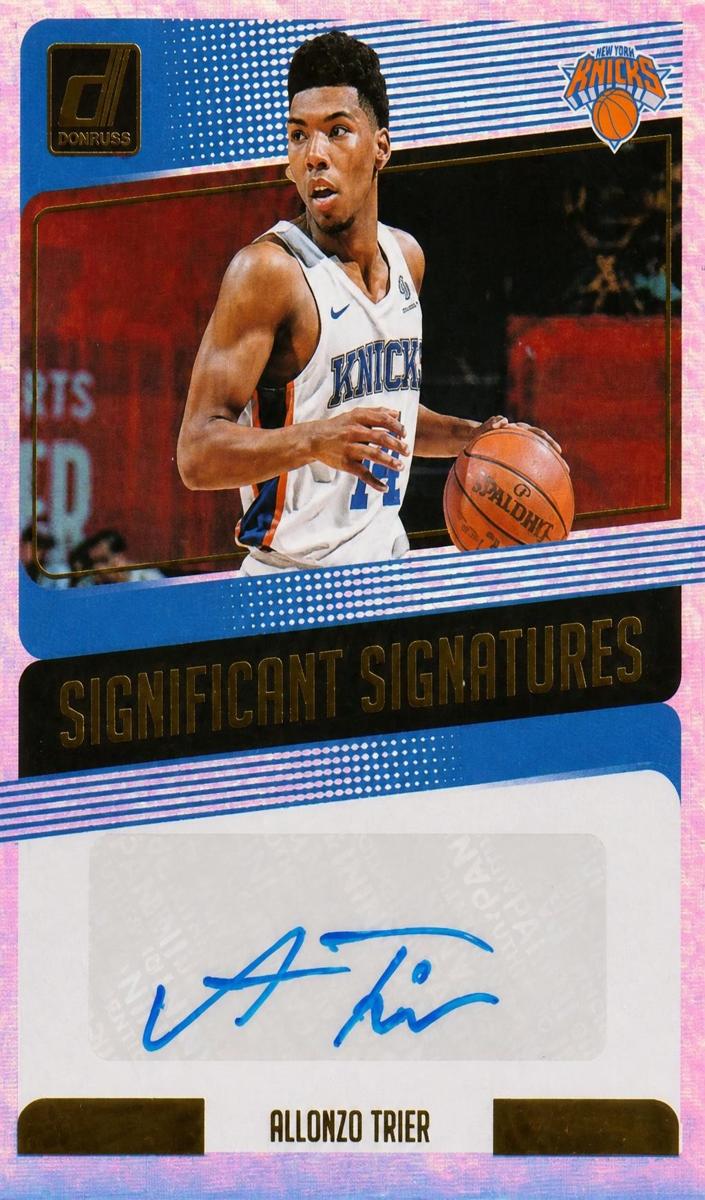 2018 Panini Donruss Allonzo Trier #SS-AT card