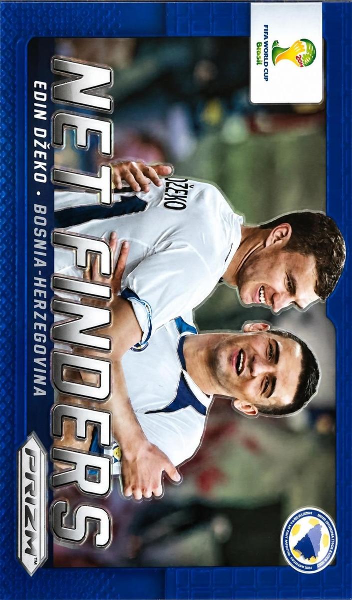 2014 Panini Prizm World Cup Edin Dzeko [Blue] #4 card