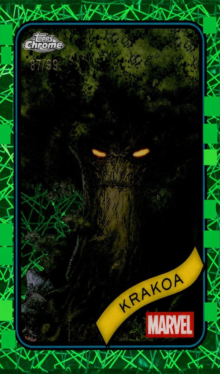 2025 Krakoa [Hulk Green Lazer Refractor] #180