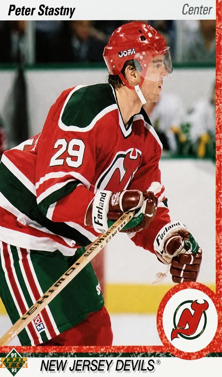 1990 Upper Deck Peter Stastny #163 card