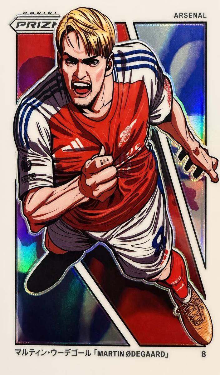 2024 Panini Prizm Premier League Manga Martin Odegaard #16 card