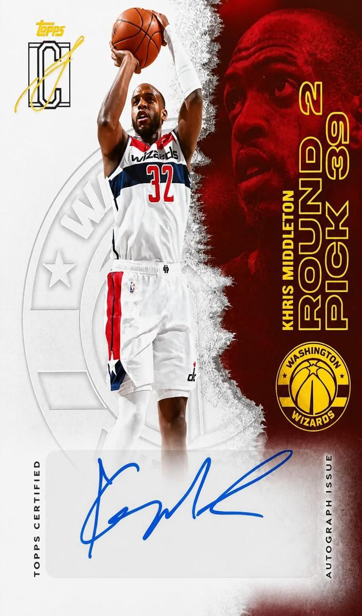 2025 Topps Signature Class Khris Middleton #VCA-KM card