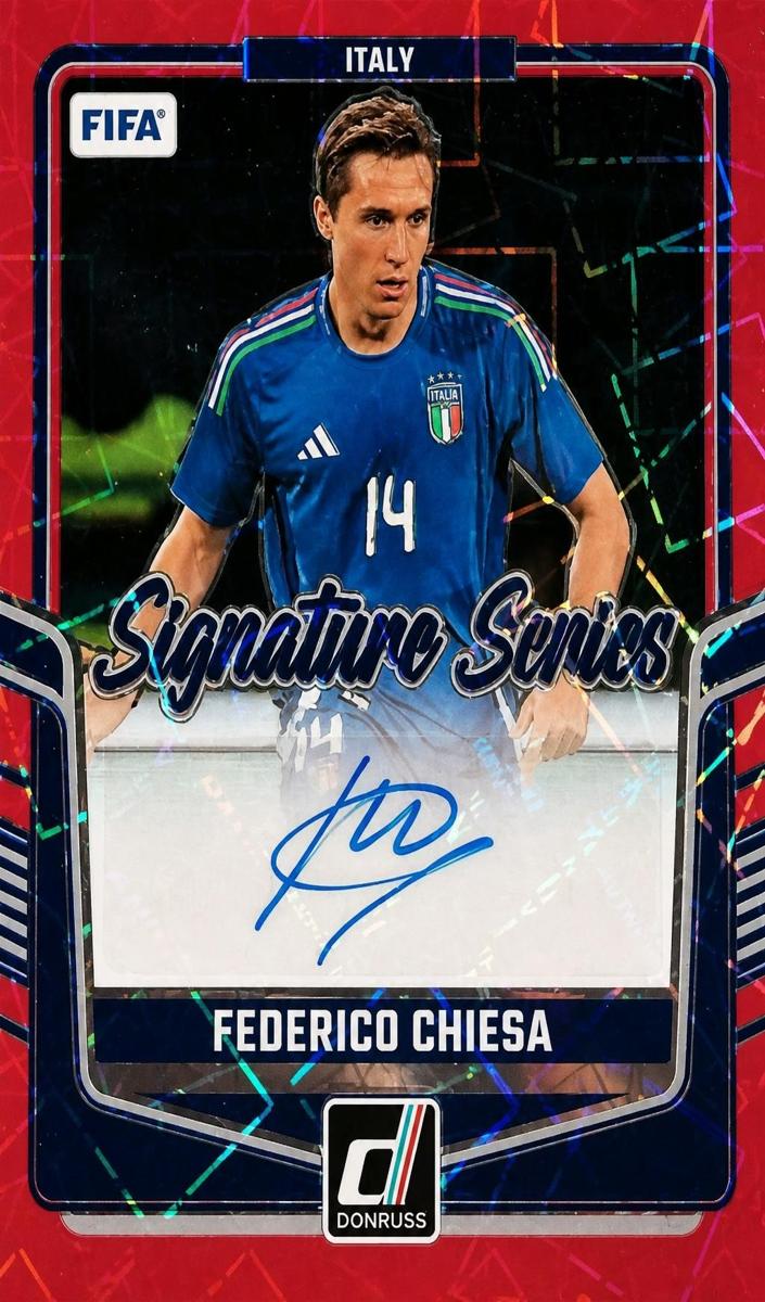2024 Panini Donruss Federico Chiesa [Pink Velocity] #SS-FC card