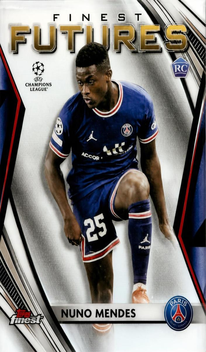 2021 Topps Finest UEFA Champions League Nuno Mendes #FF-7 card