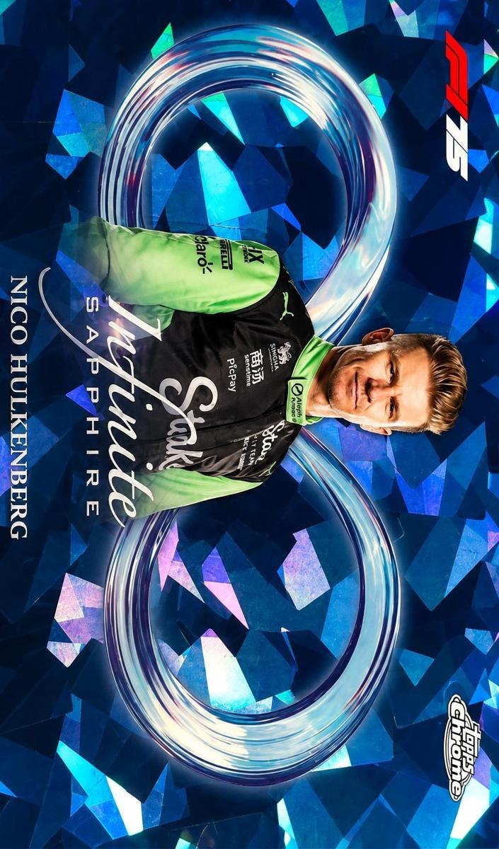 2025 Topps Chrome Sapphire Formula 1 Infinite Nico Hulkenberg #IS-10 card