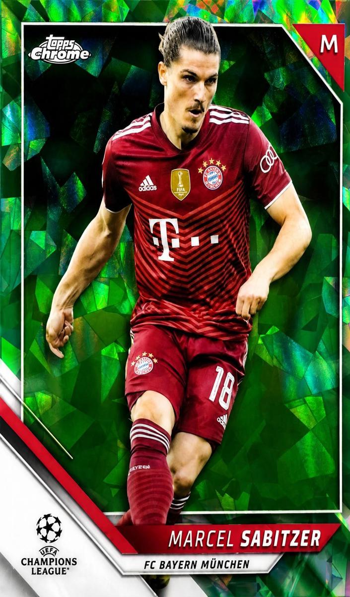 2021 Topps Chrome Sapphire UEFA Champions League Marcel Sabitzer #184 card