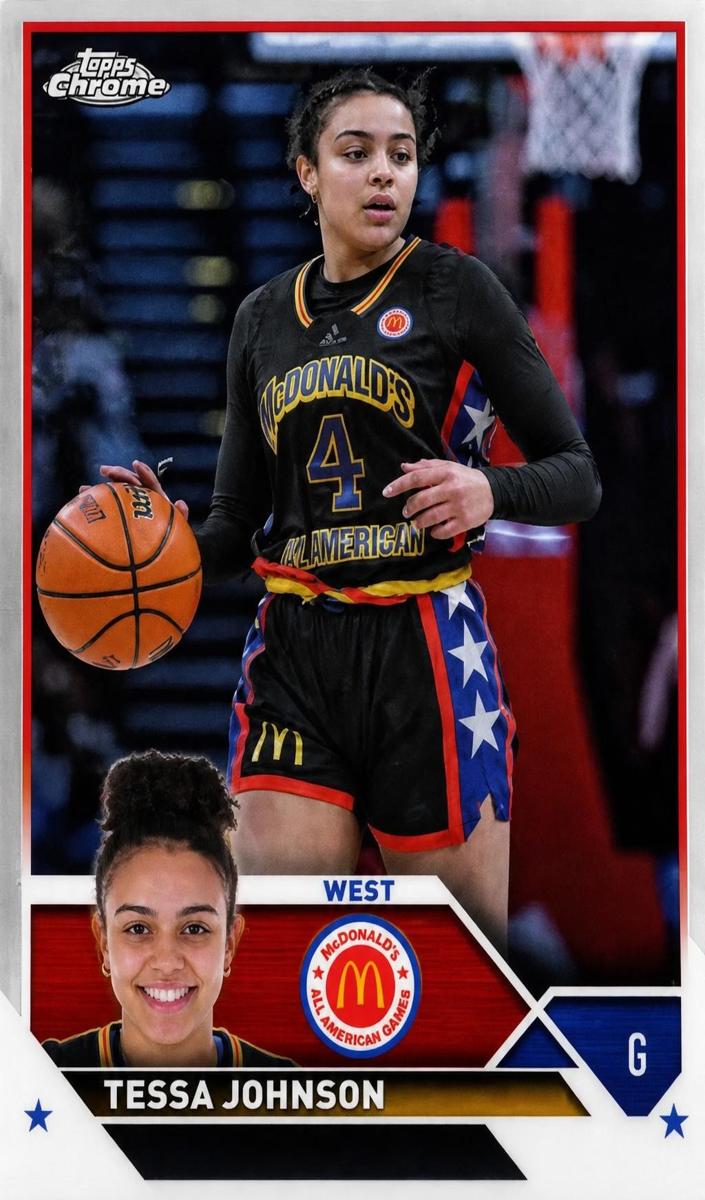 2023 Topps Chrome McDonald's All American Tessa Johnson #43 card